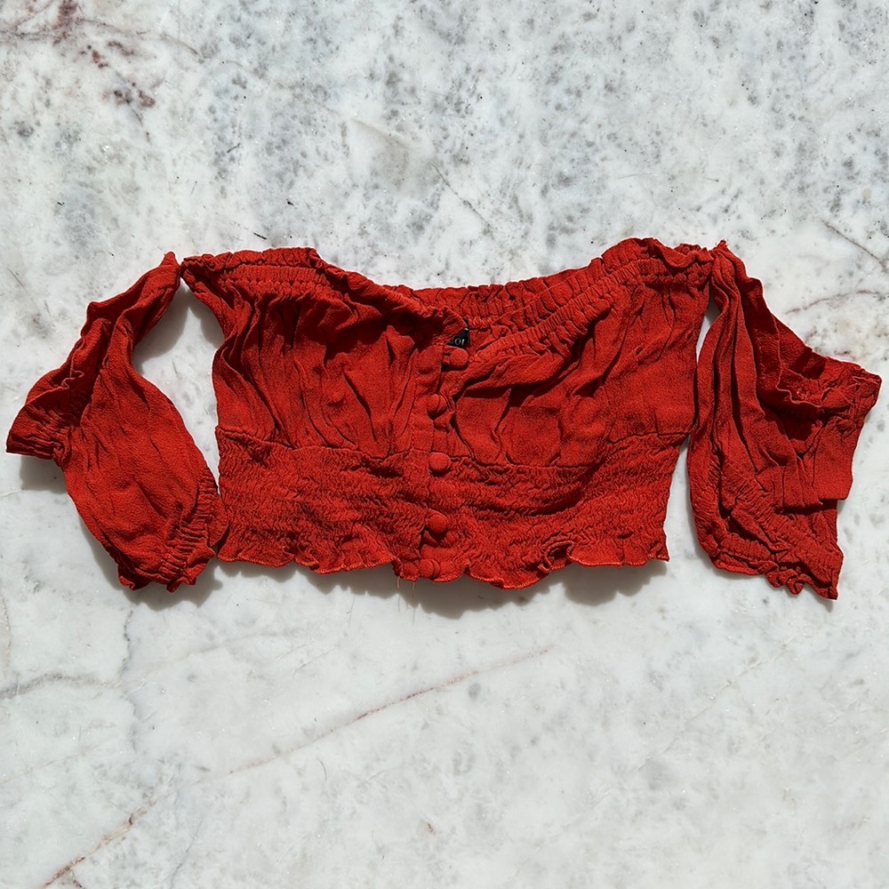 Burnt Orange Crop Top